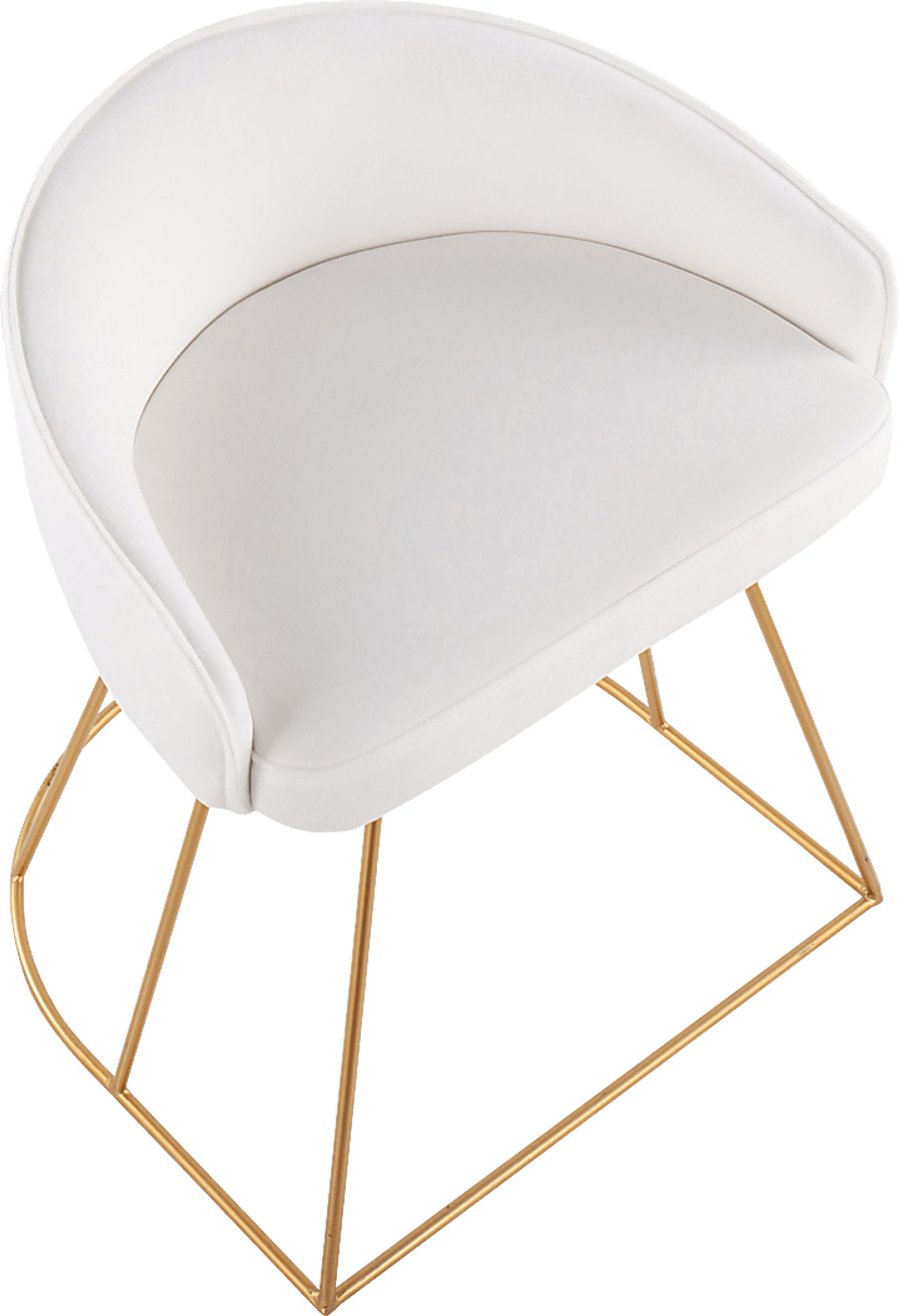 Alcanza White Vanity Stool - Image 6