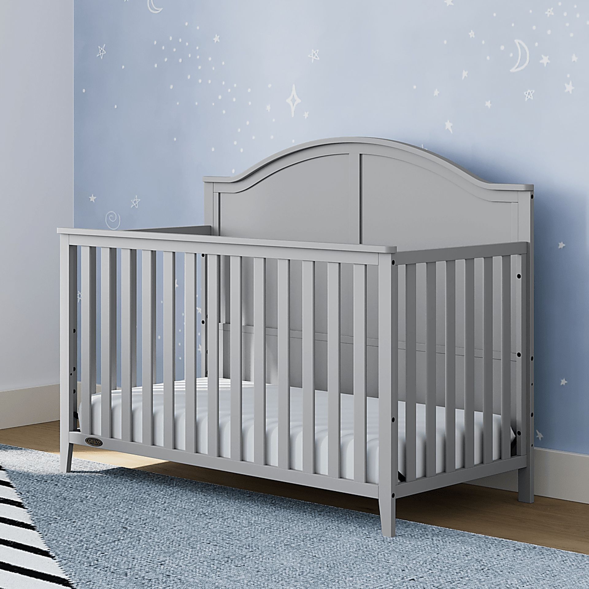 Alcindor Gray Convertible Crib - Image 2