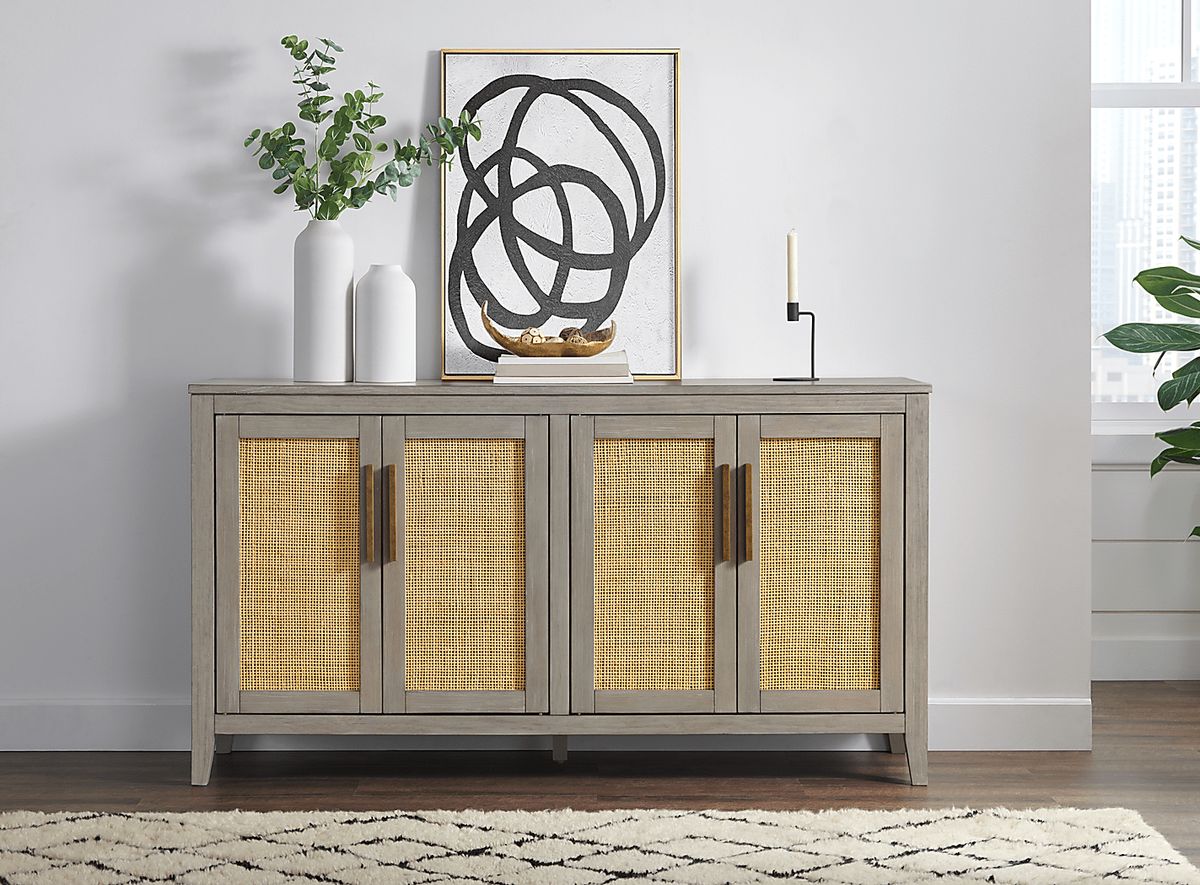 Alcoa Gray Console | Rooms to Go