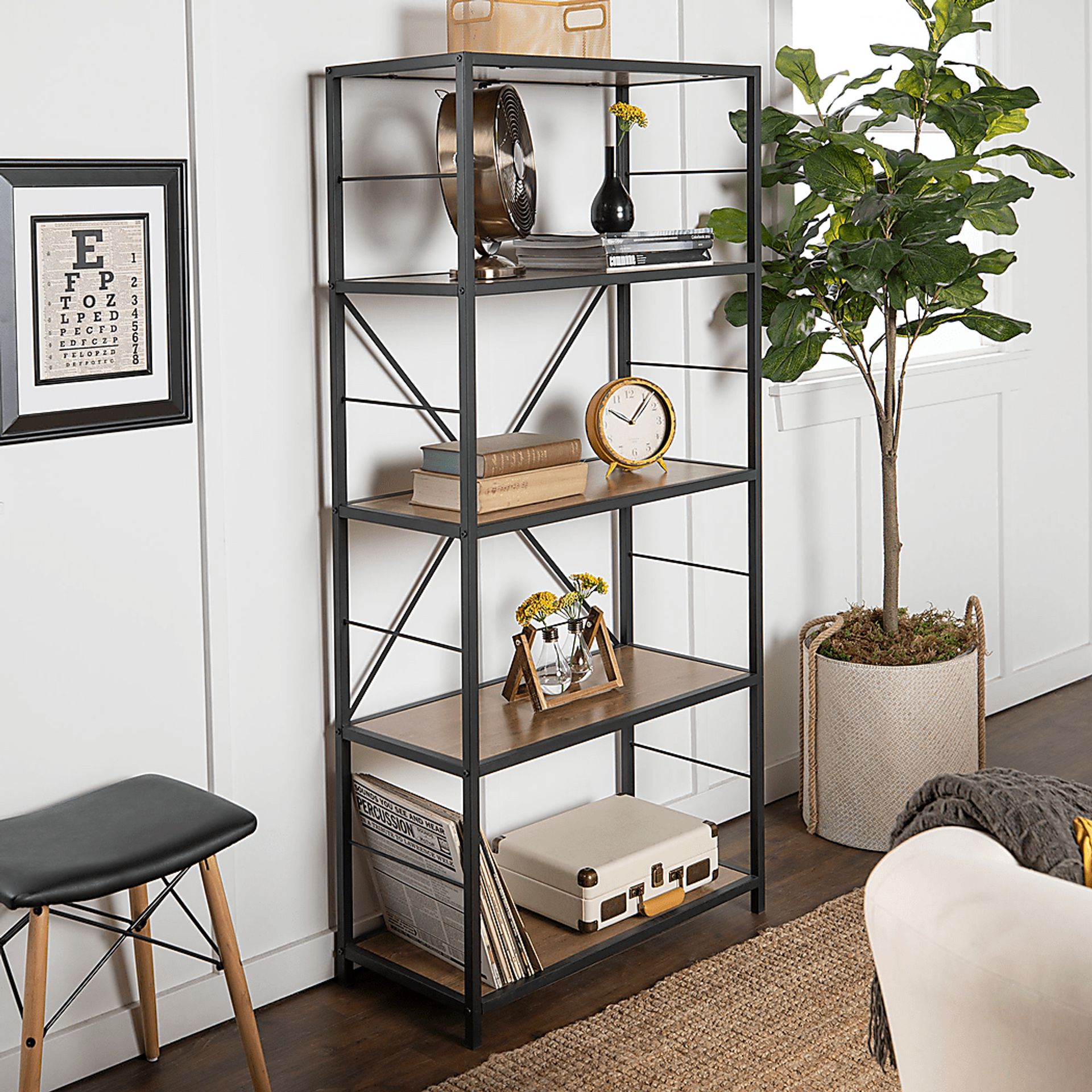 Alcott Brown Bookcase - Image 3