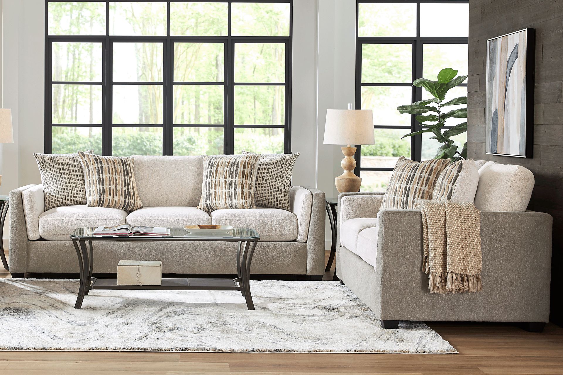Alcott Gray Loveseat - Image 2