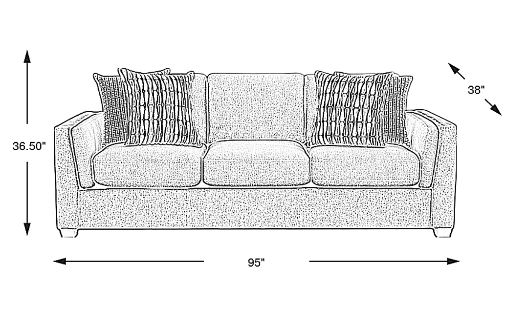 Alcott Premium Sleeper Gel Foam Sofa