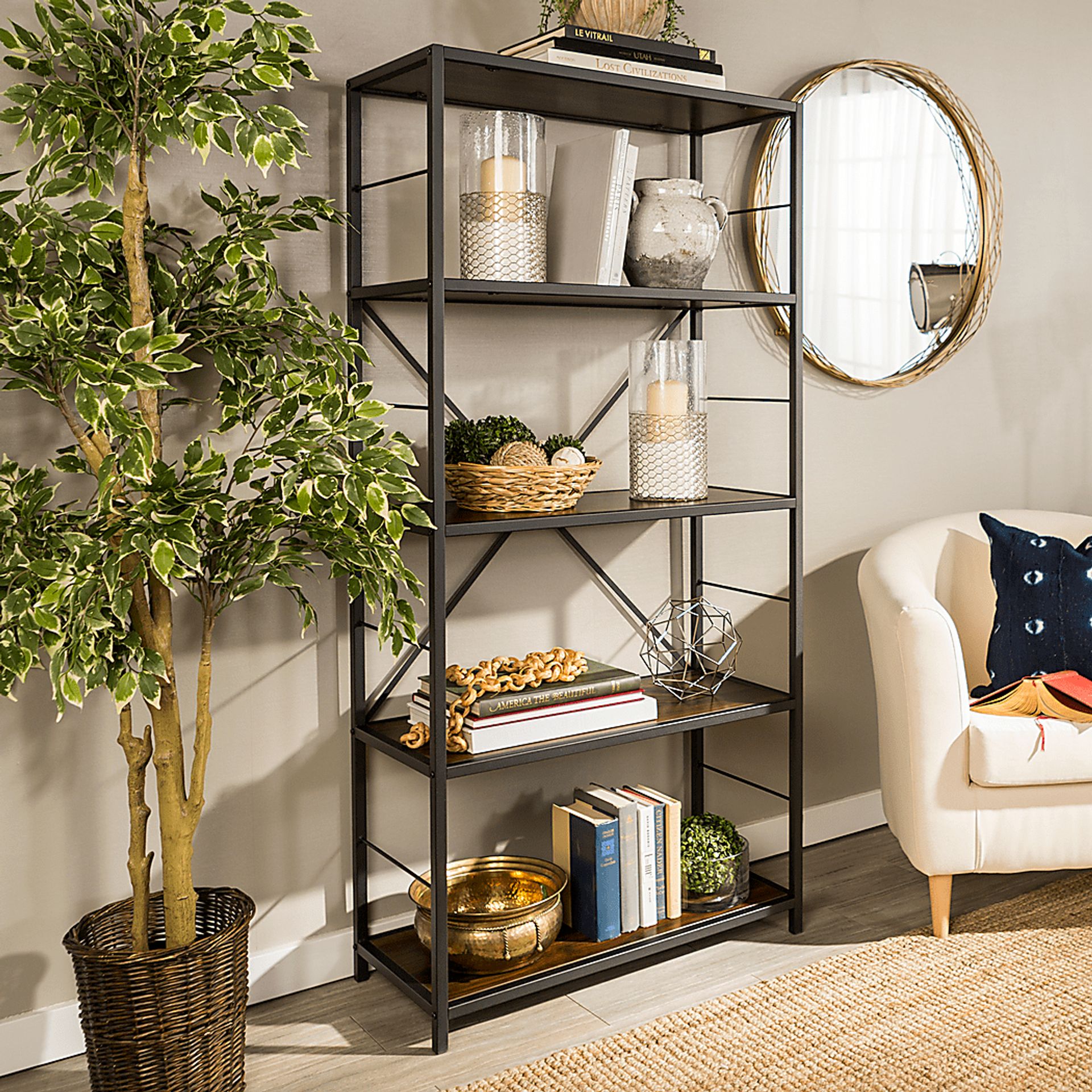 Alcott Walnut Bookcase - Image 2