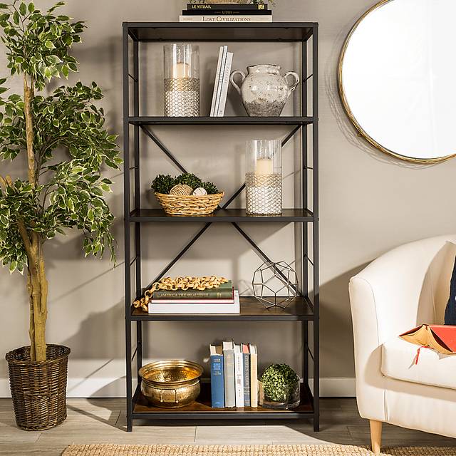 Alcott Walnut Bookcase - Thumbnail - Image 5