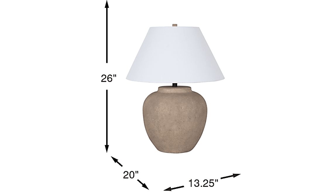 Alcoy Road Brown Table Lamp