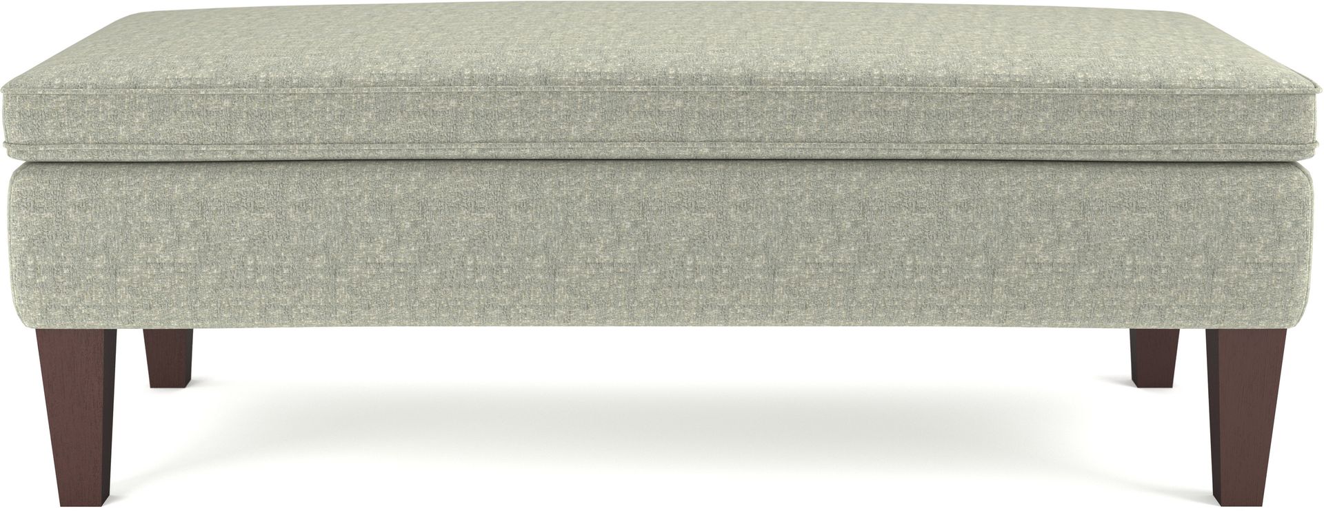 Aldama Light Gray Storage Ottoman - Image 2