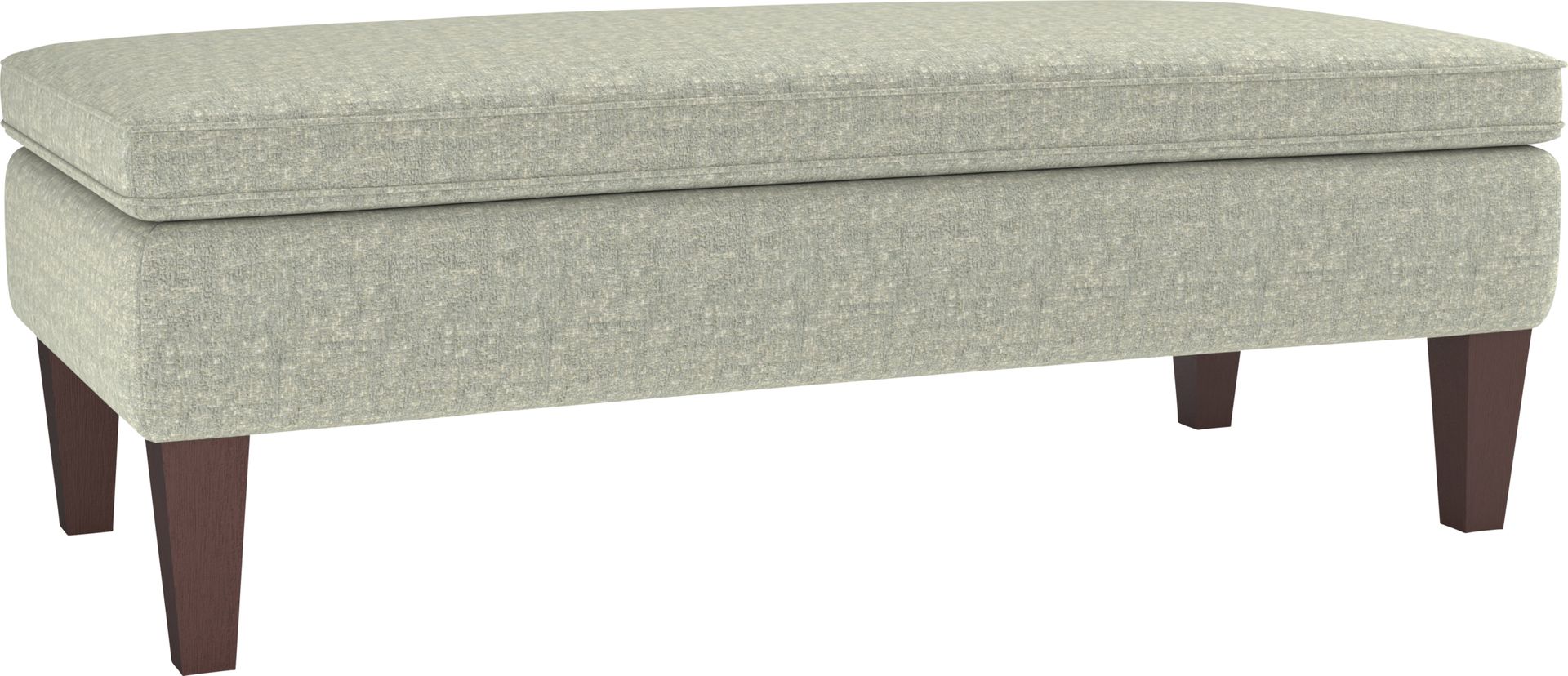Aldama Light Gray Storage Ottoman - Image 1
