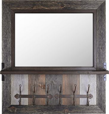 Aldburn Brown Coat Hanger Mirror