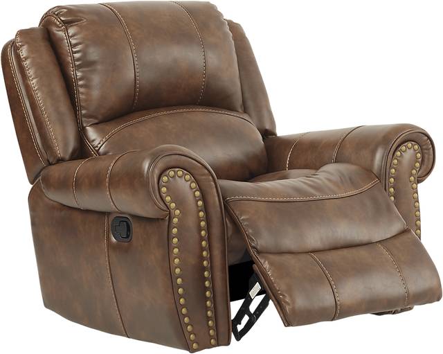 Alden Point Brown Glider Recliner - Thumbnail - Image 2