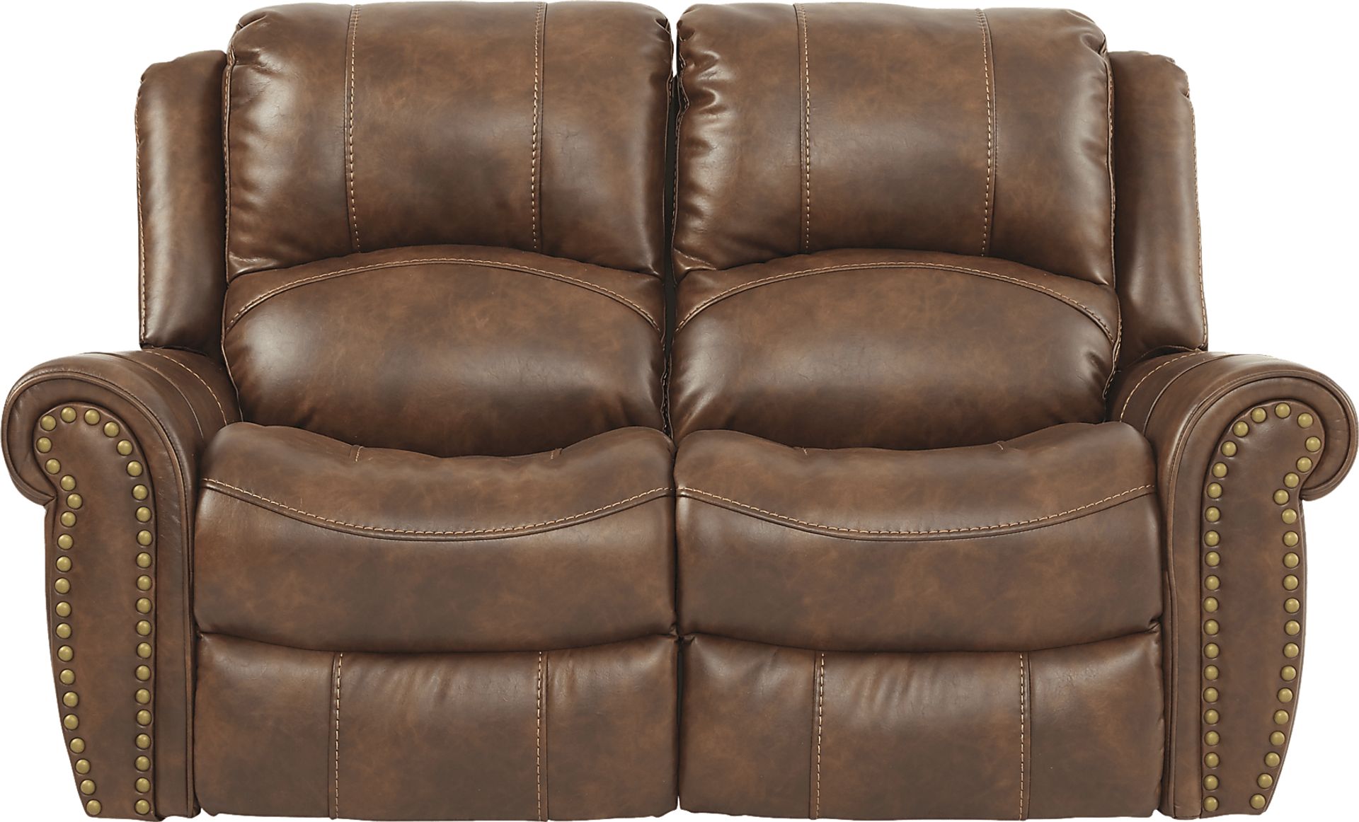 Alden Point Brown Power Reclining Loveseat - Image 2