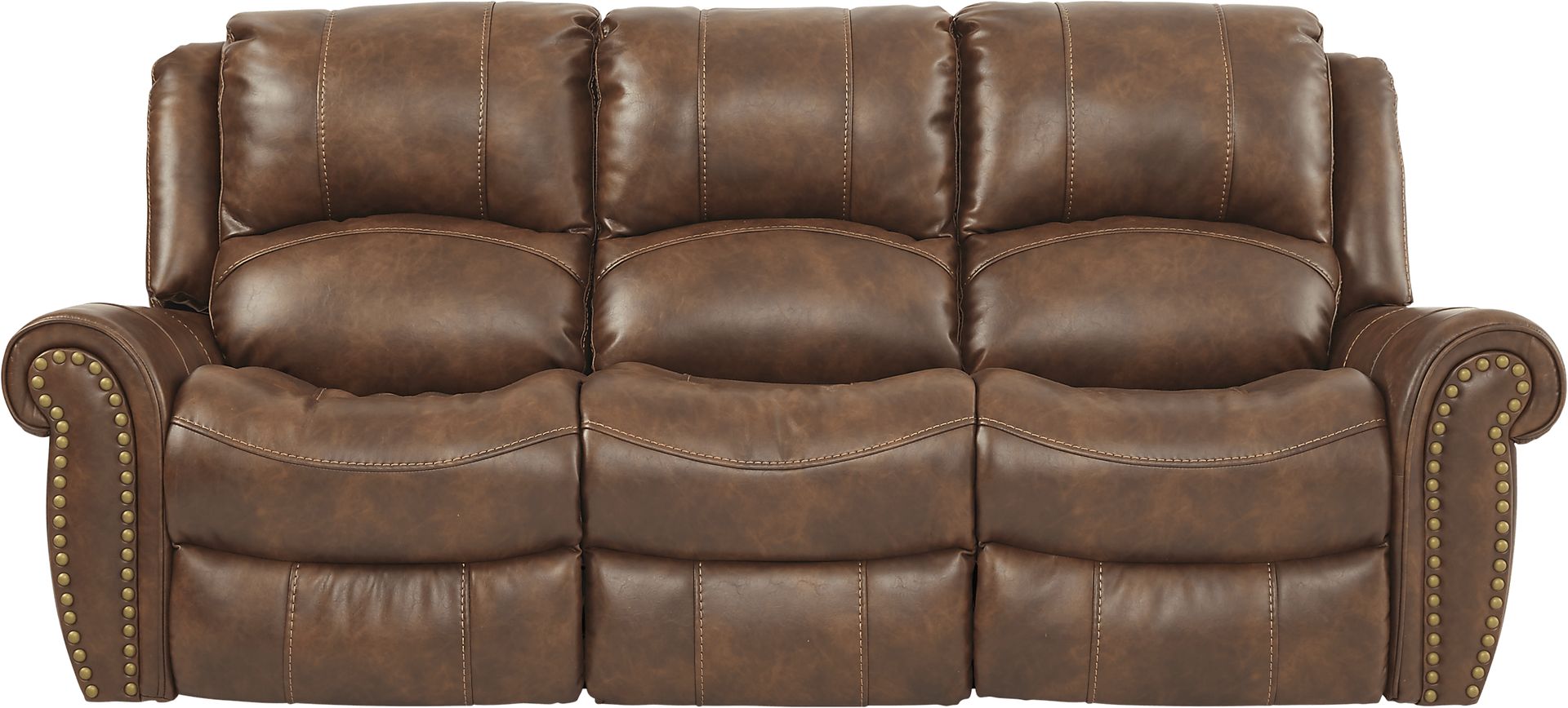 Alden Point Brown 5 Pc Living Room with Reclining Sofa - Image 4