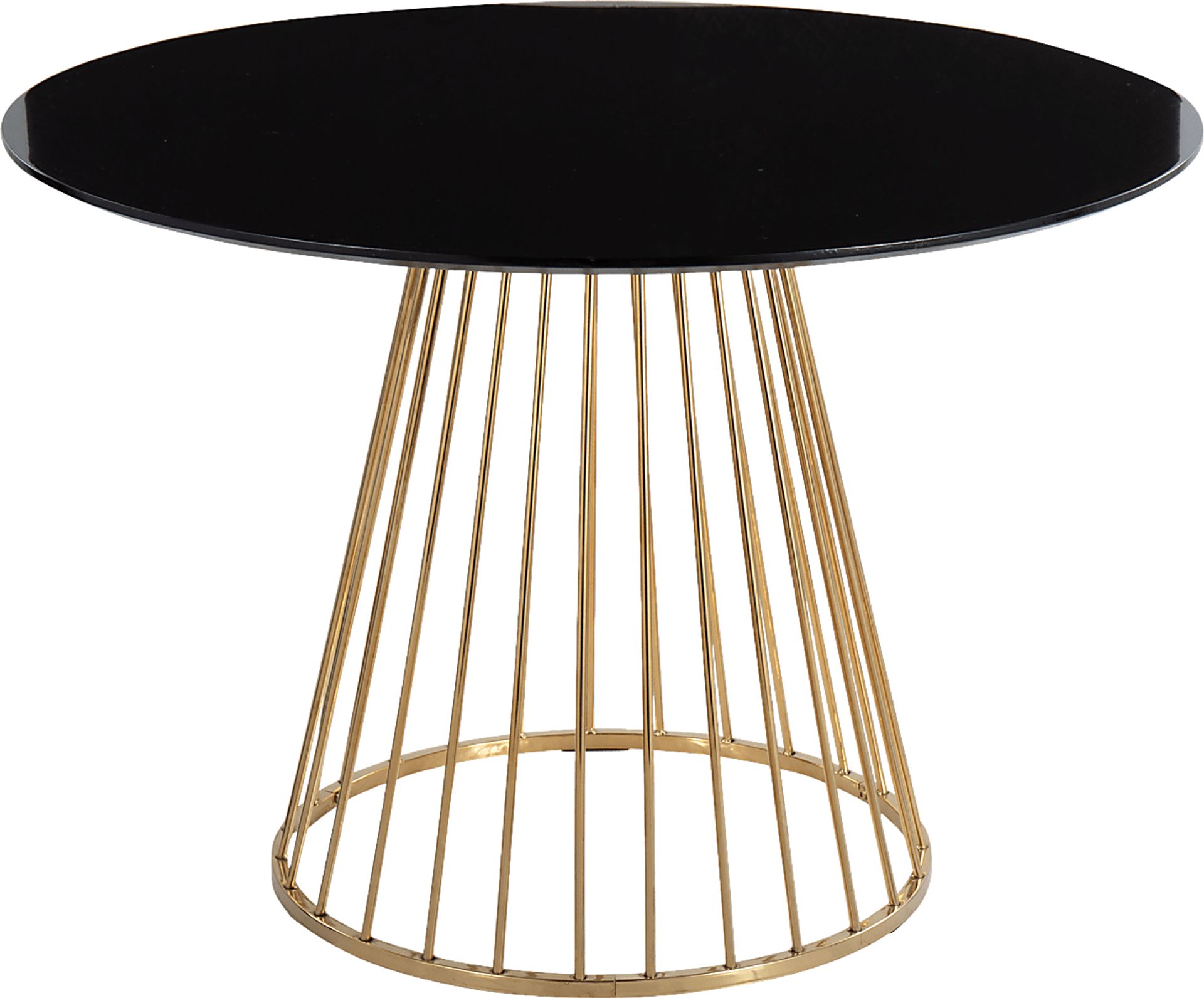 Aldendell Gold Black Dining Table - Image 1