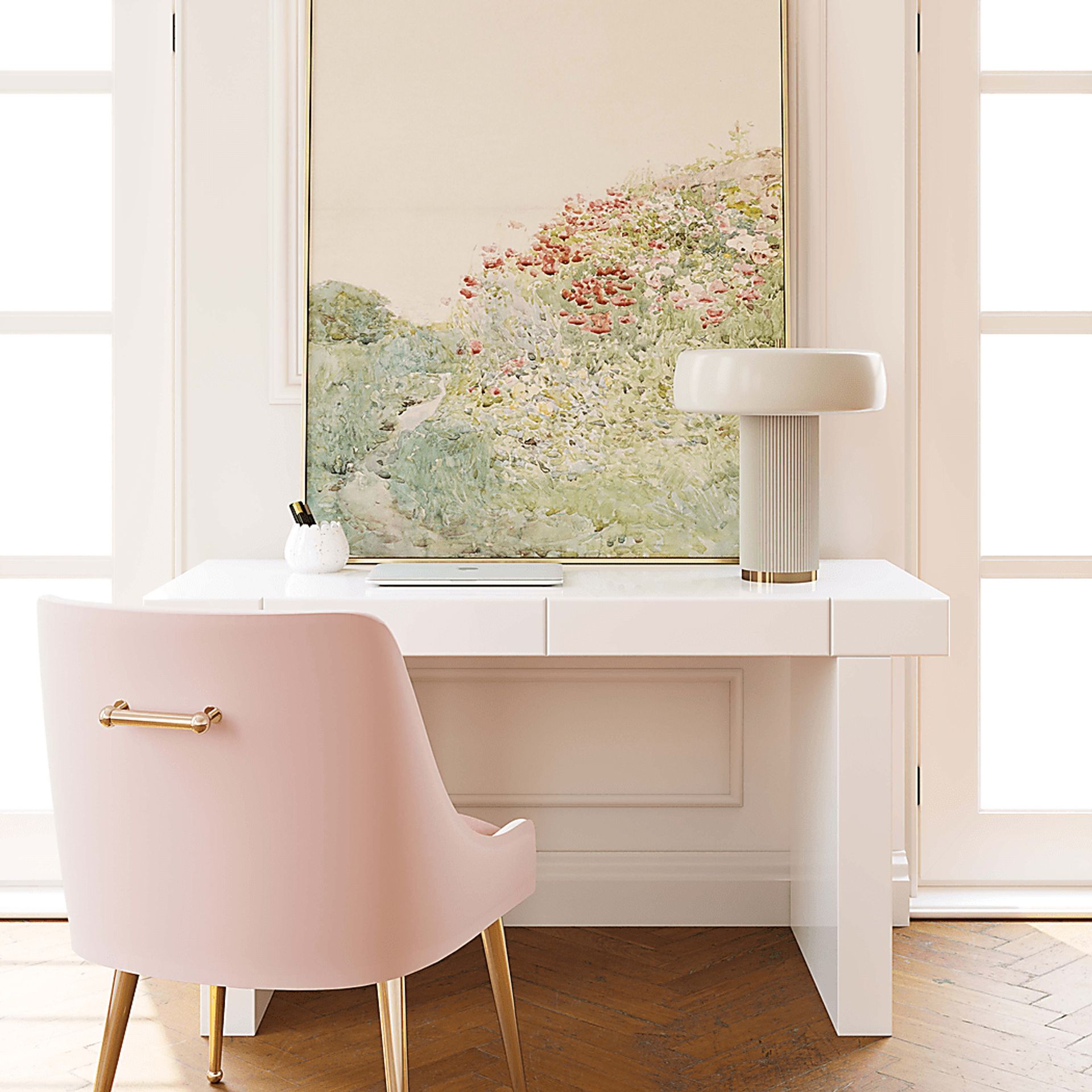 Aldenshire White Desk - Image 6