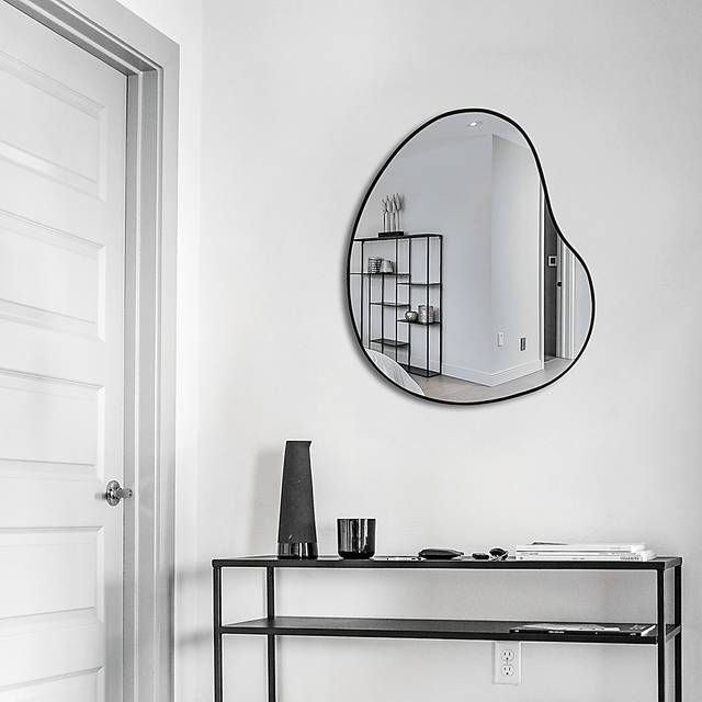 Aldercrest Black Irregular Wall Mirror - Thumbnail - Image 2