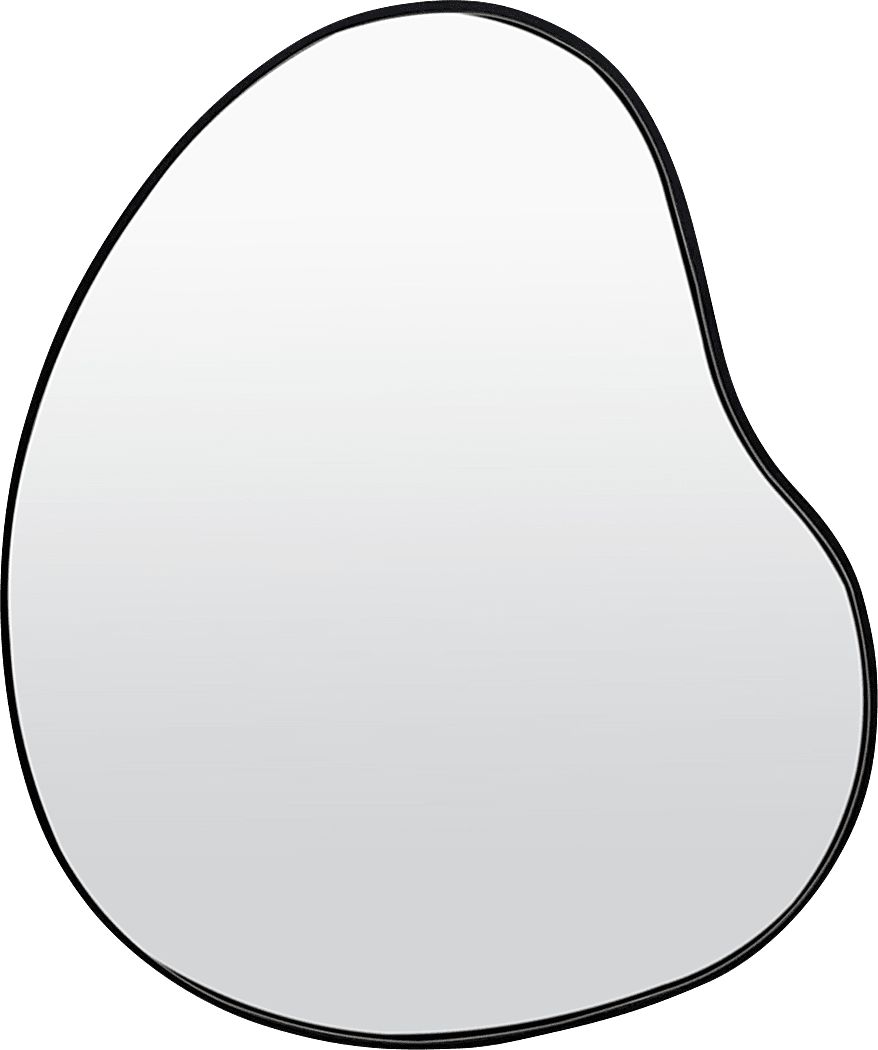 Aldercrest Black Irregular Wall Mirror