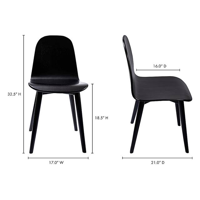 Alderon Black Side Chair - Thumbnail - Image 10