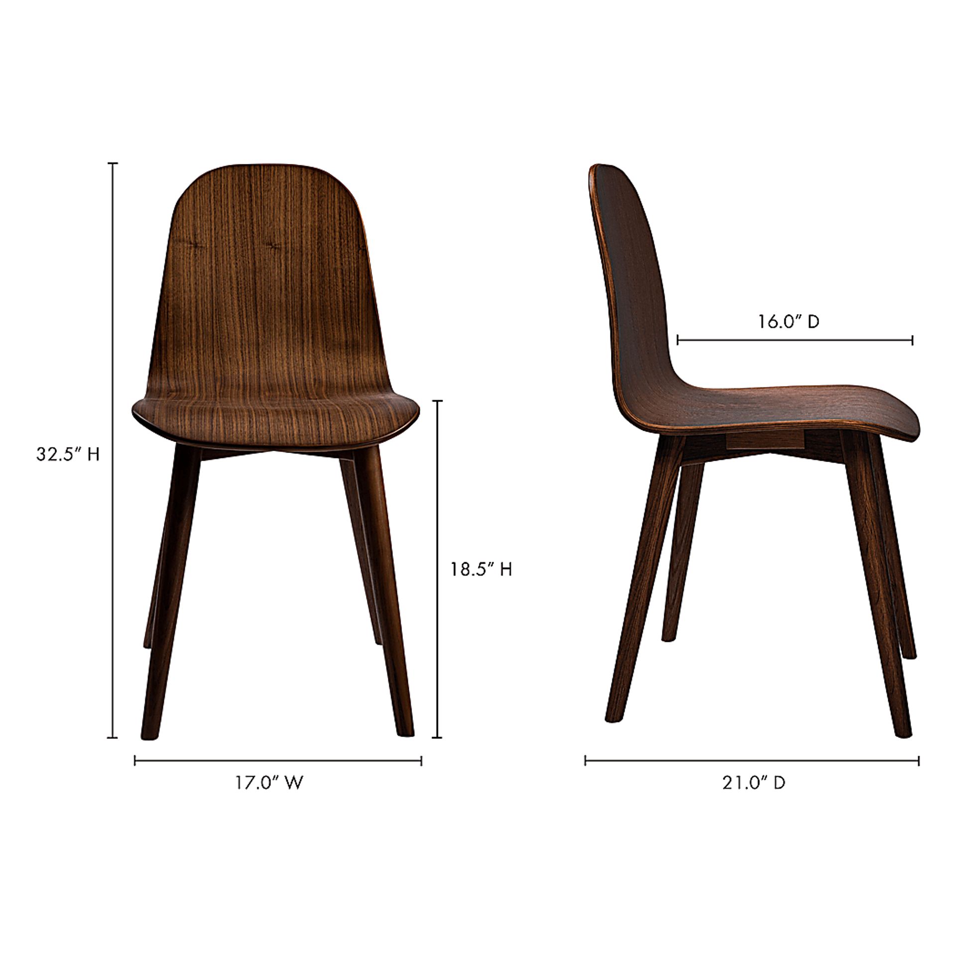 Alderon Walnut Side Chair - Image 11