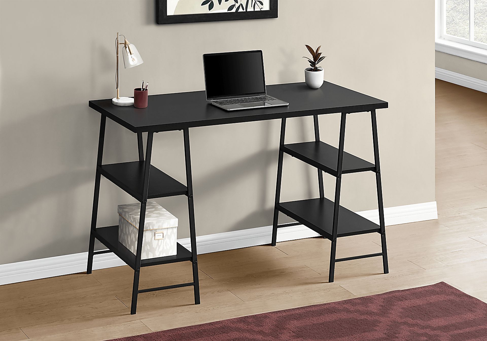 Aldersmeade Black Desk - Image 2