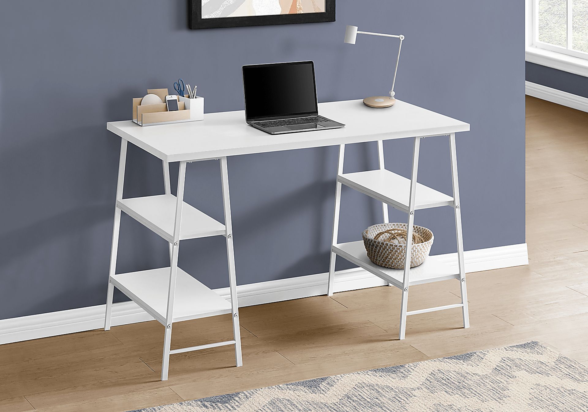 Aldersmeade White Desk - Image 2