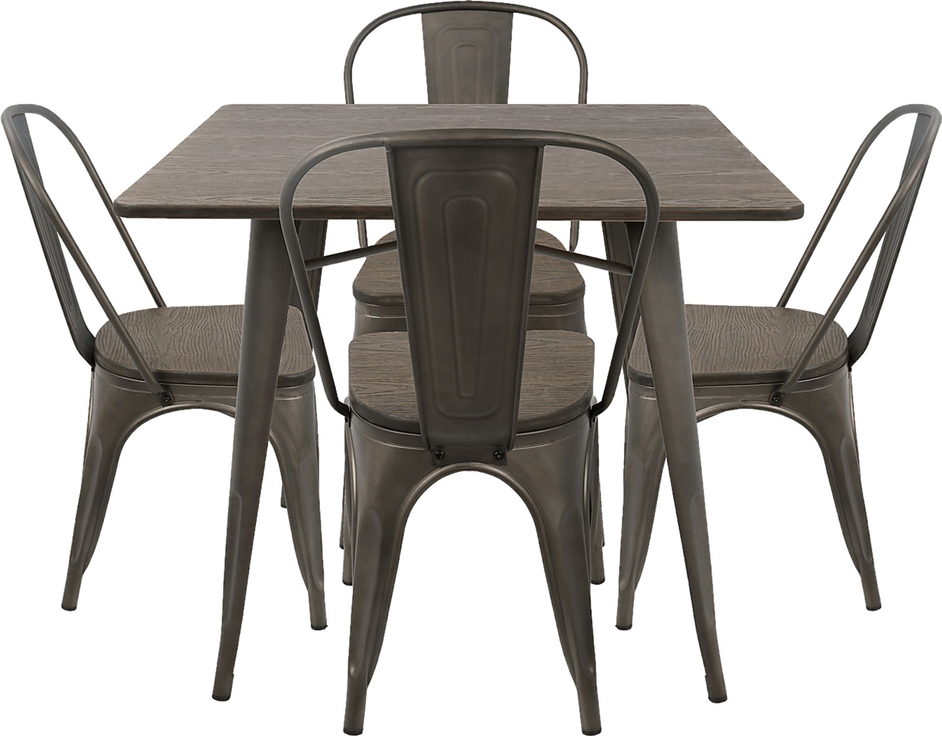 Aldersyde Brown 3 Pc Square Dining Set - Image 3