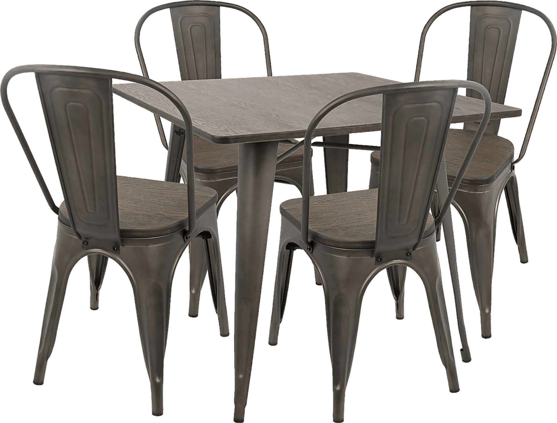 Aldersyde Brown 3 Pc Square Dining Set - Image 1