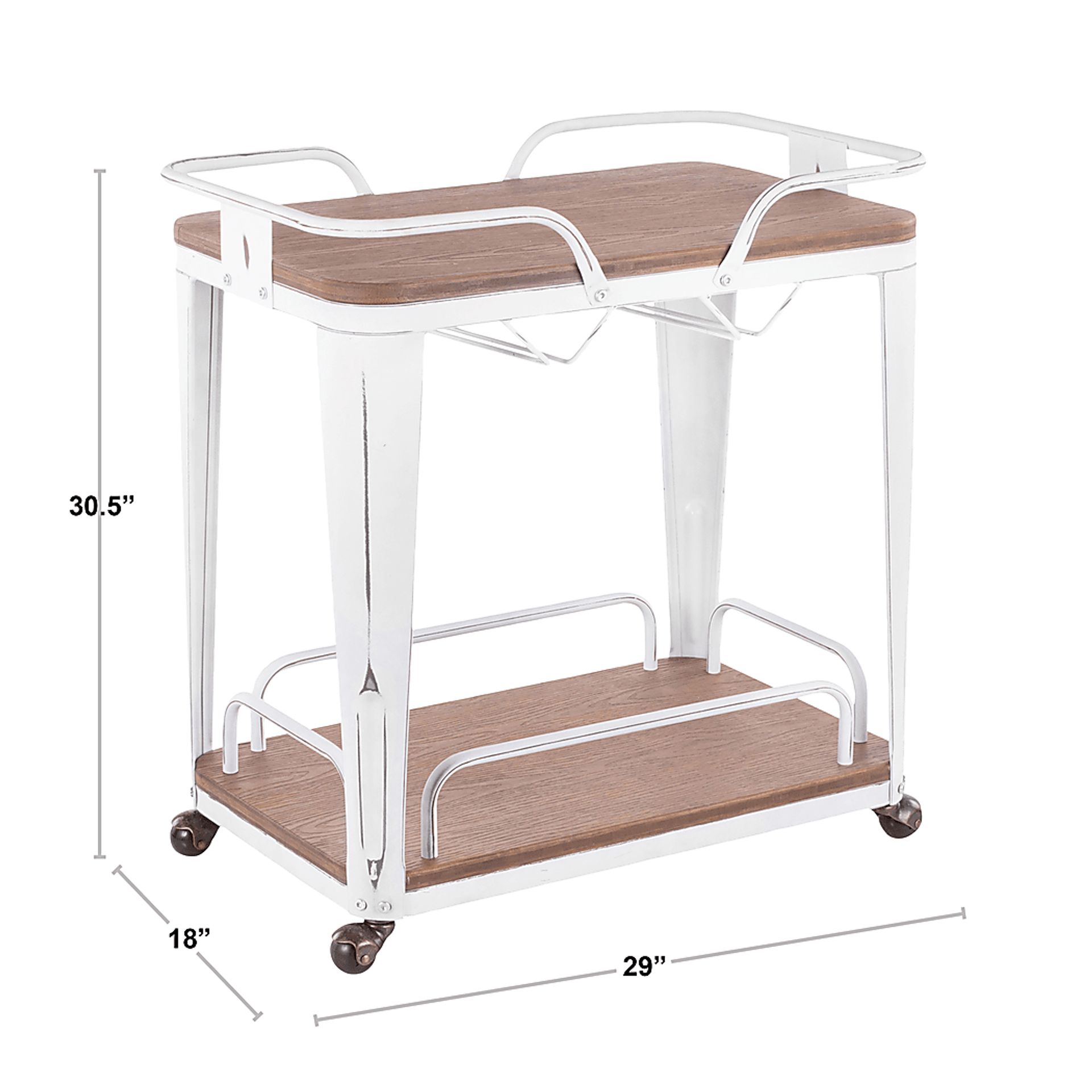 Aldersyde Brown Bar Cart - Image 2