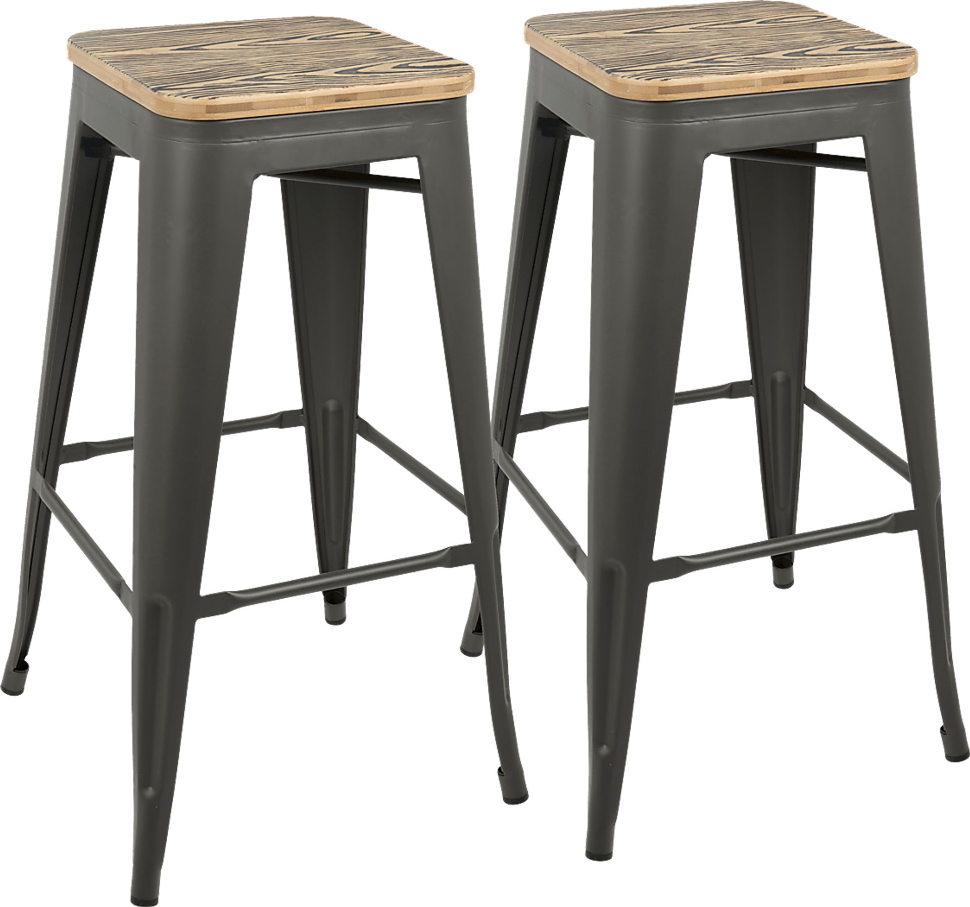 Aldersyde Brown Barstool (Set of 2) - Image 1