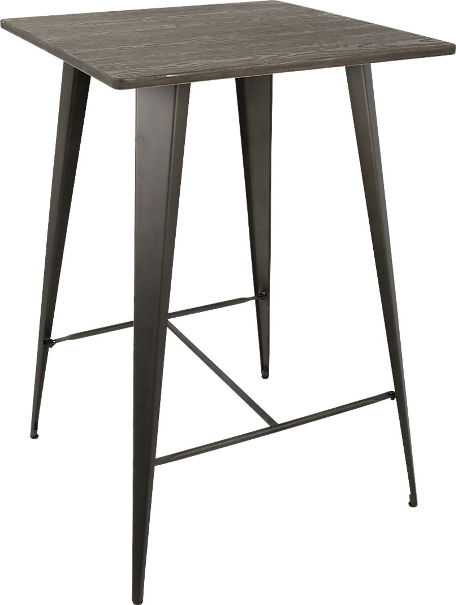 Aldersyde Espresso Dark Wood Pub Height Table Rooms To Go