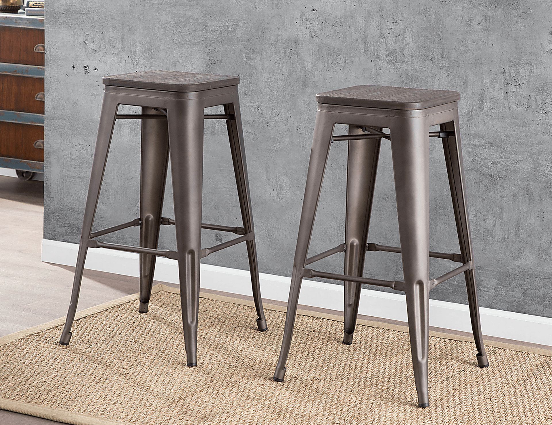 Aldersyde Espresso Barstool (Set of 2) - Image 4