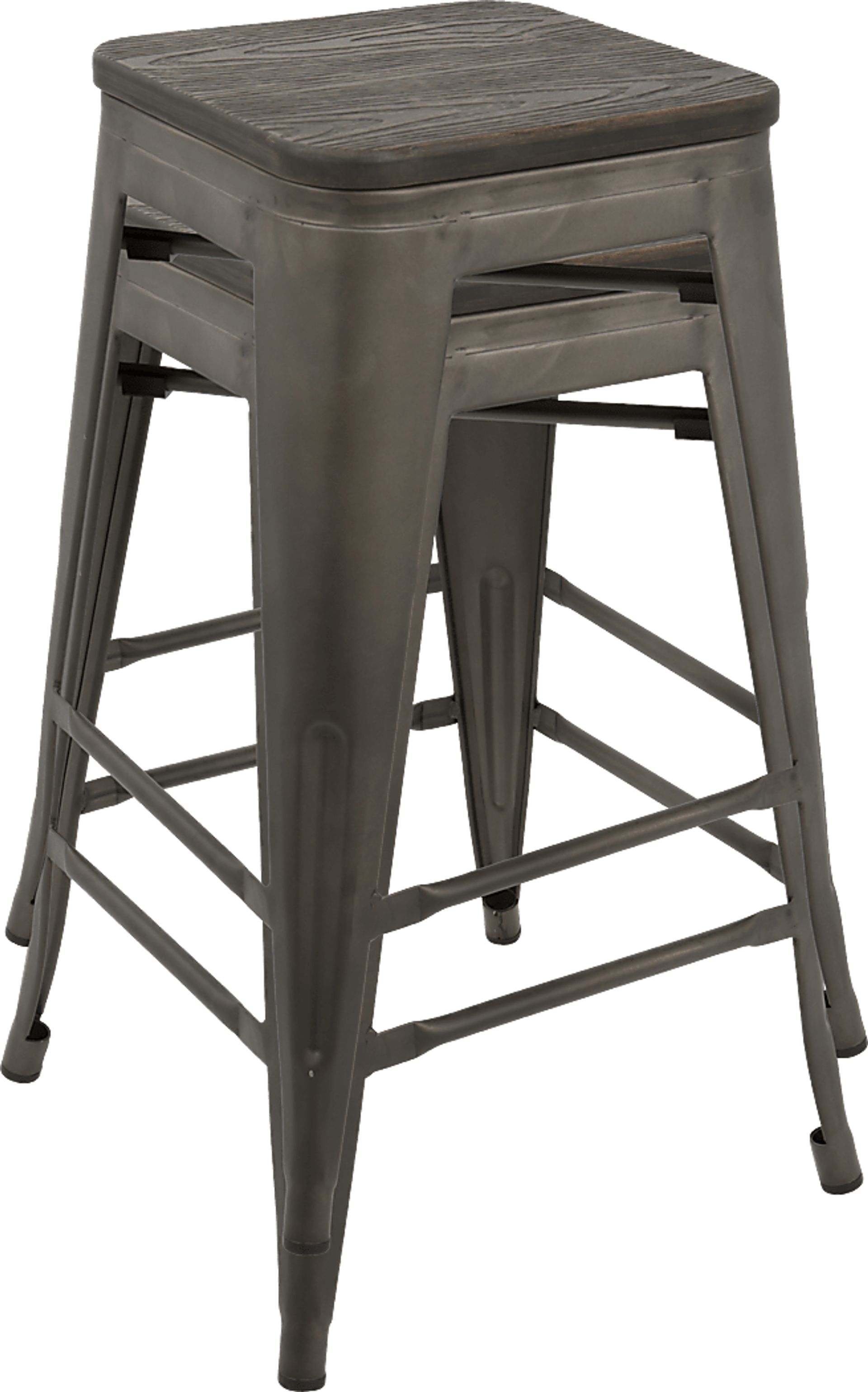Aldersyde Espresso Counter Height Stool (Set of 2) - Image 2