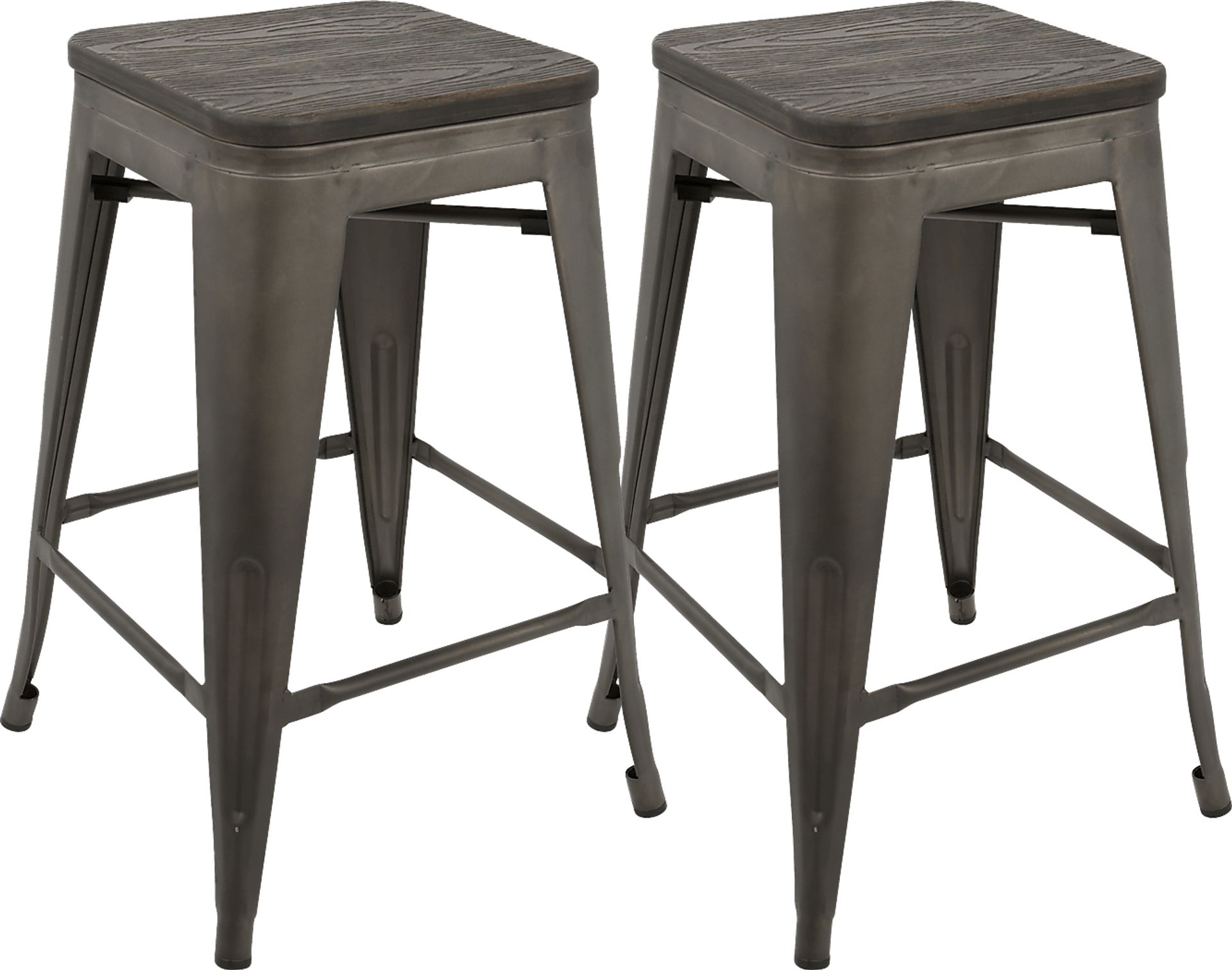 Aldersyde Espresso Counter Height Stool (Set of 2) - Image 1