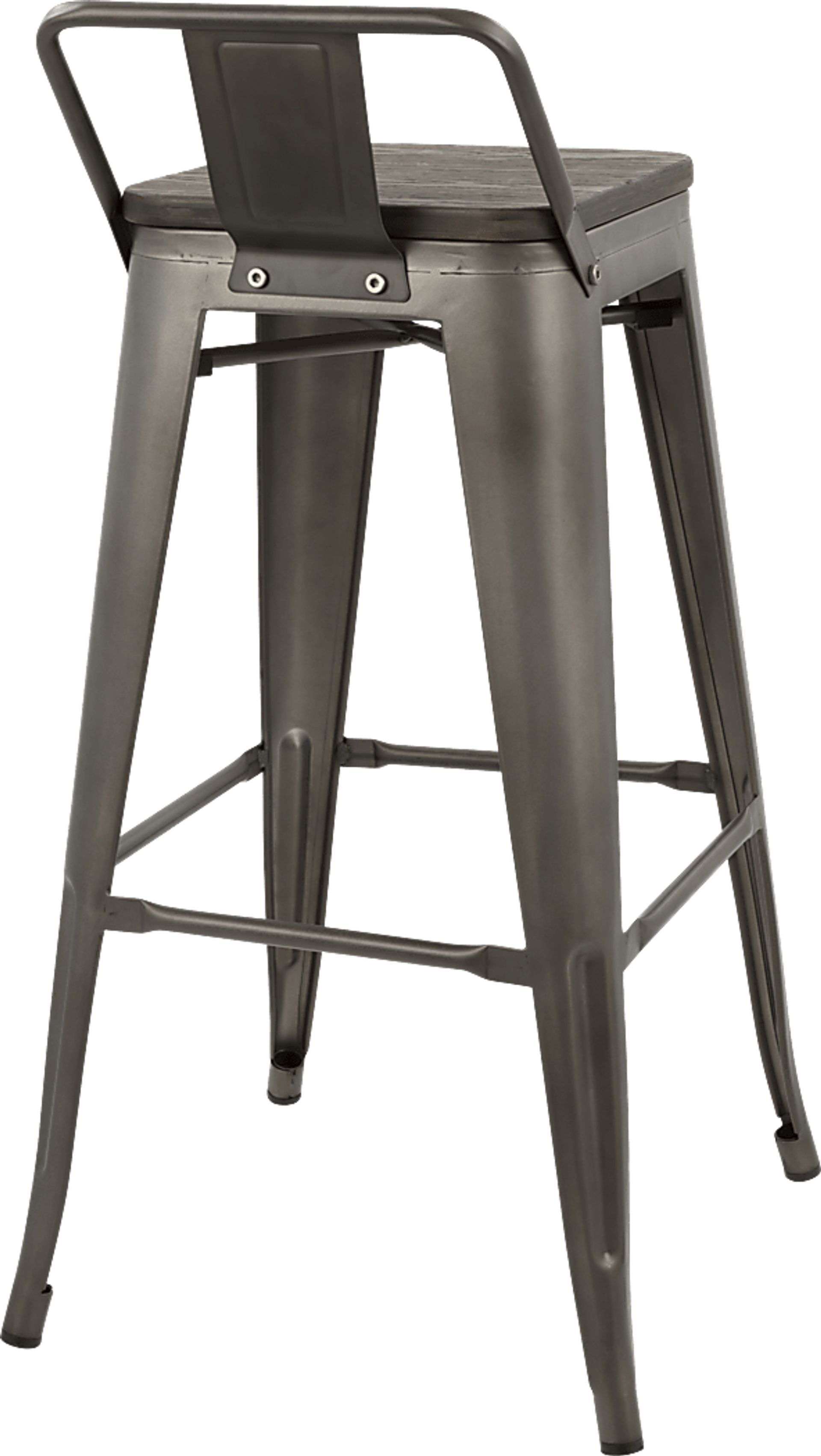 Aldersyde Espresso Low Back Barstool (Set of 2) - Image 2