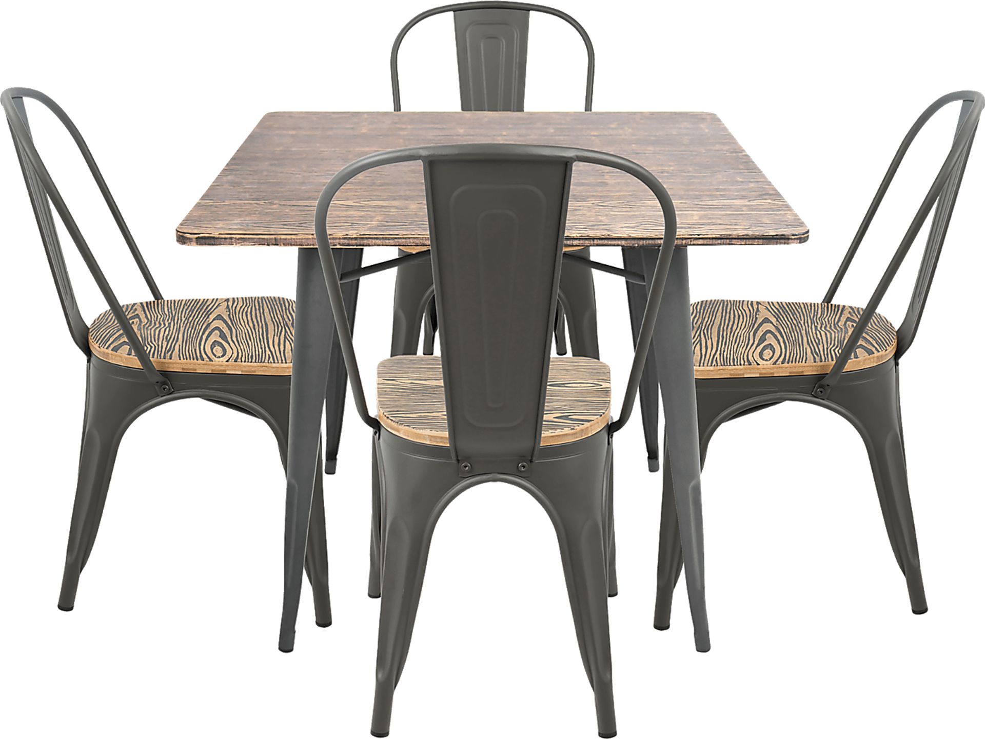Aldersyde Gray 3 Pc Square Dining Set - Image 3