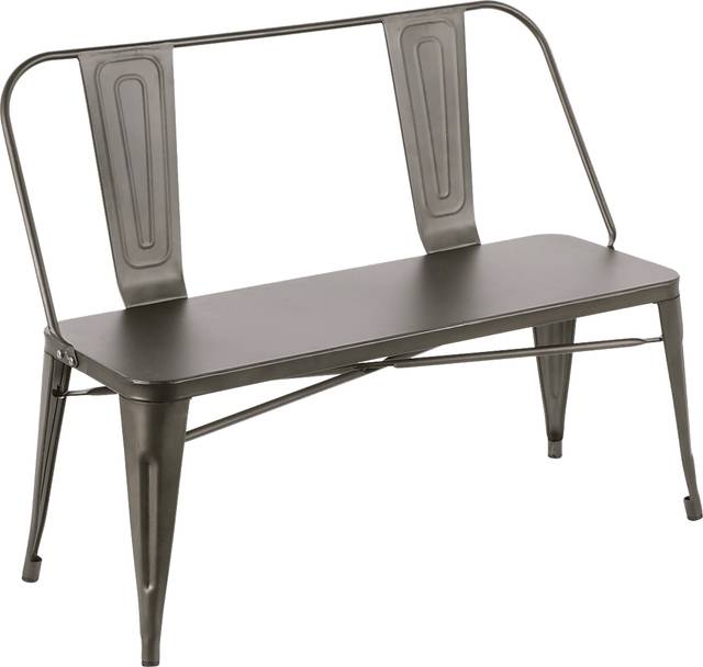 Aldersyde Gray Accent Bench - Thumbnail - Image 1