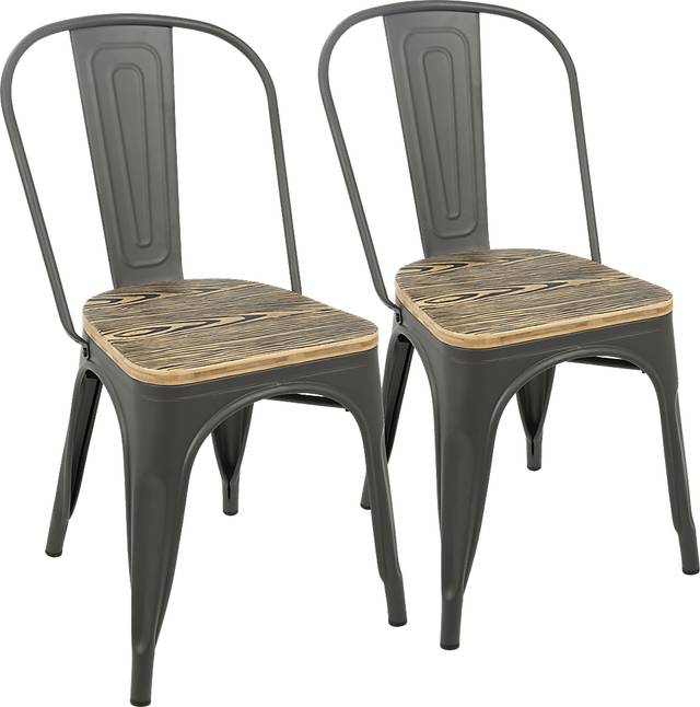 Aldersyde Gray Dining Chair (Set of 2) - Thumbnail - Image 1