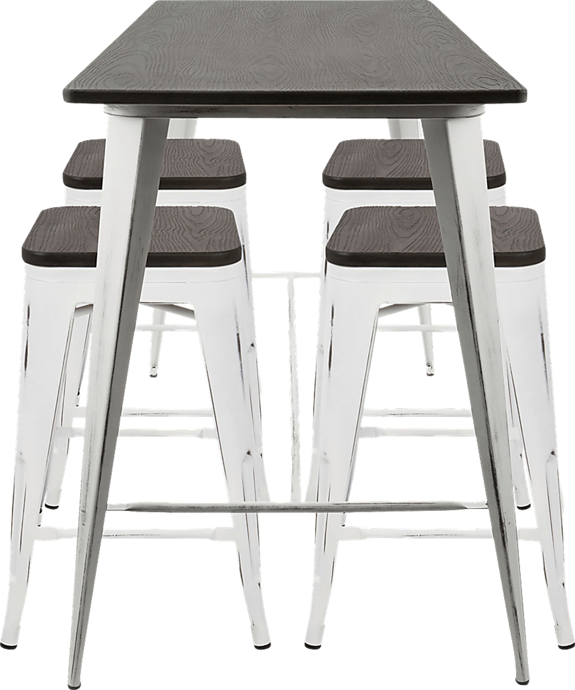 Aldersyde White 5 Pc Counter Height Set - Image 3
