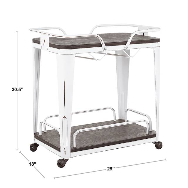 Aldersyde White Bar Cart - Thumbnail - Image 2