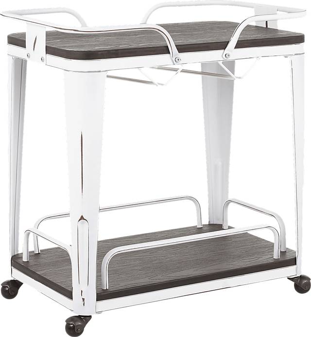 Aldersyde White Bar Cart - Thumbnail - Image 1