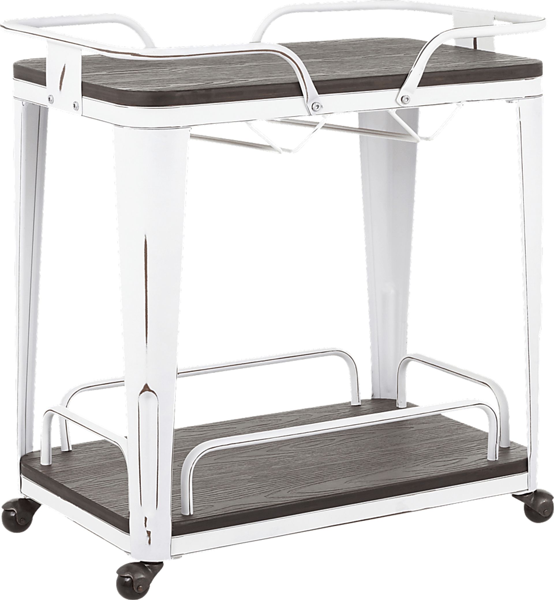 Aldersyde White Bar Cart - Image 1