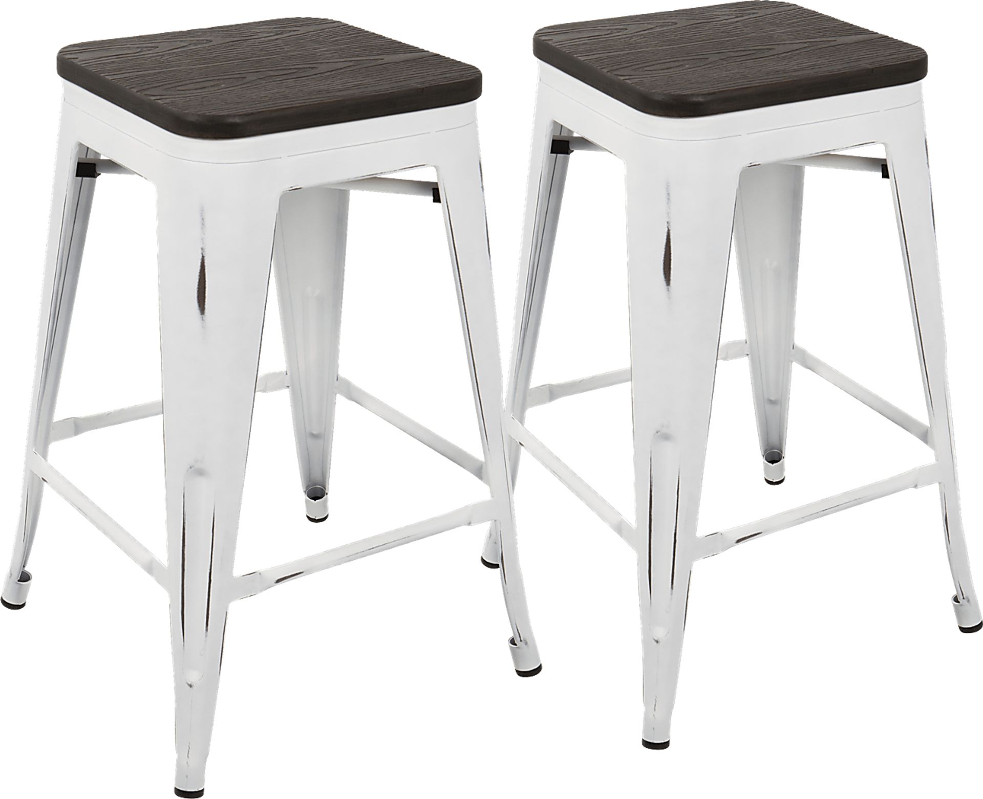 Aldersyde White Counter Height Stool (Set of 2) - Image 1