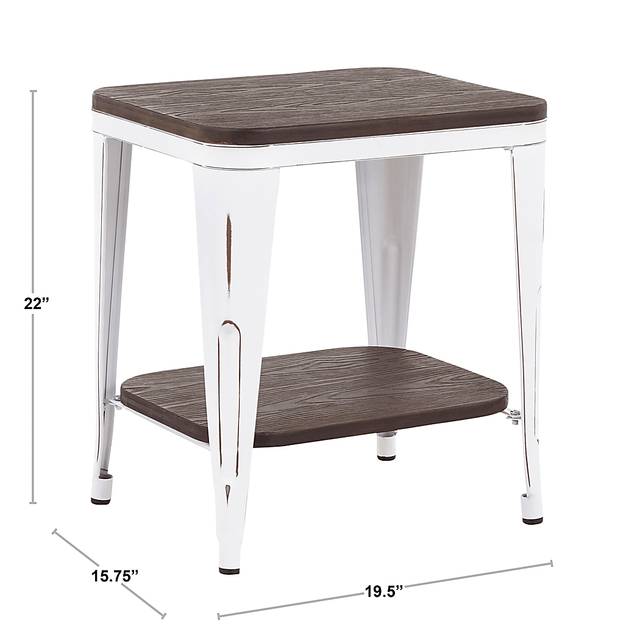 Aldersyde White End Table - Thumbnail - Image 2