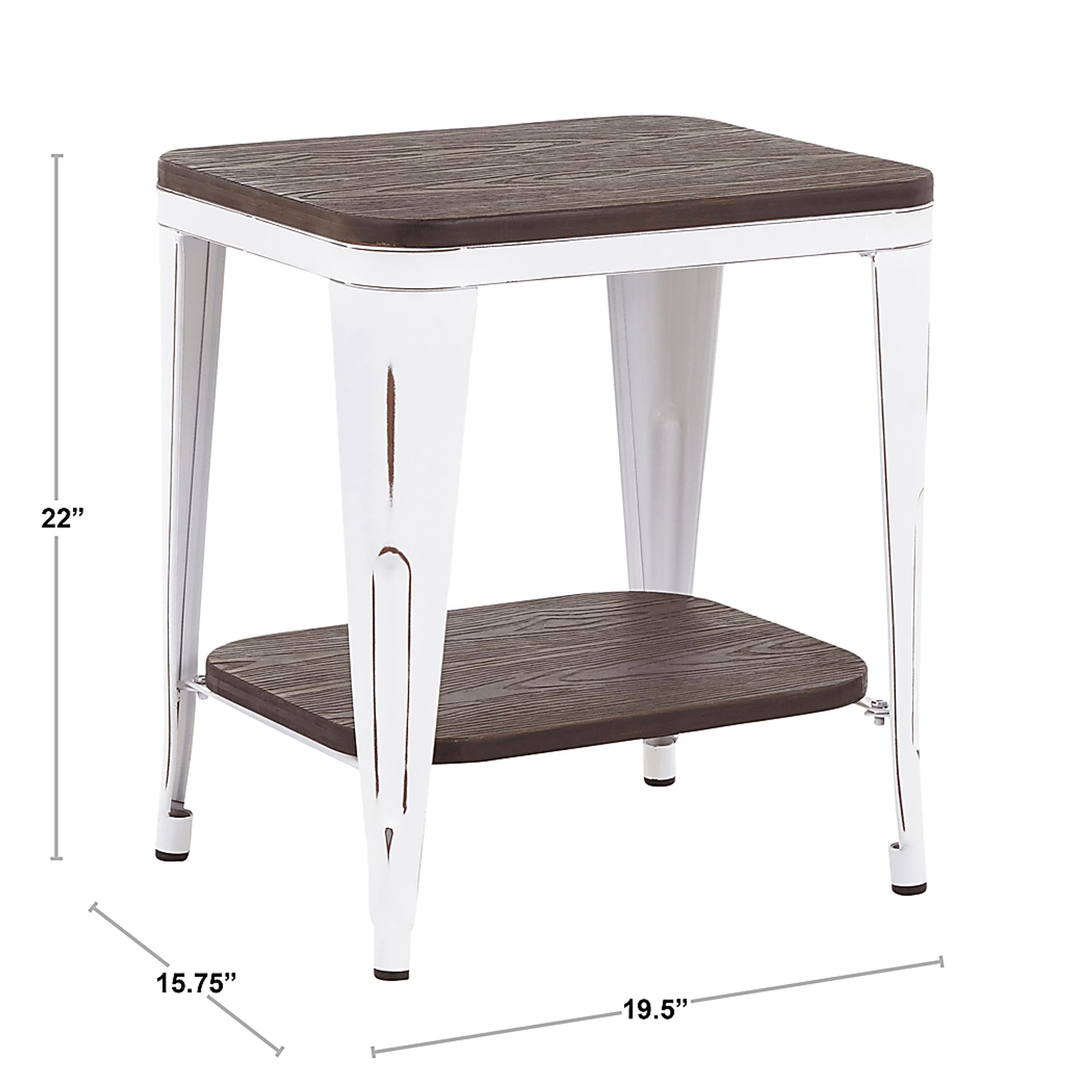 Aldersyde White End Table - Image 2