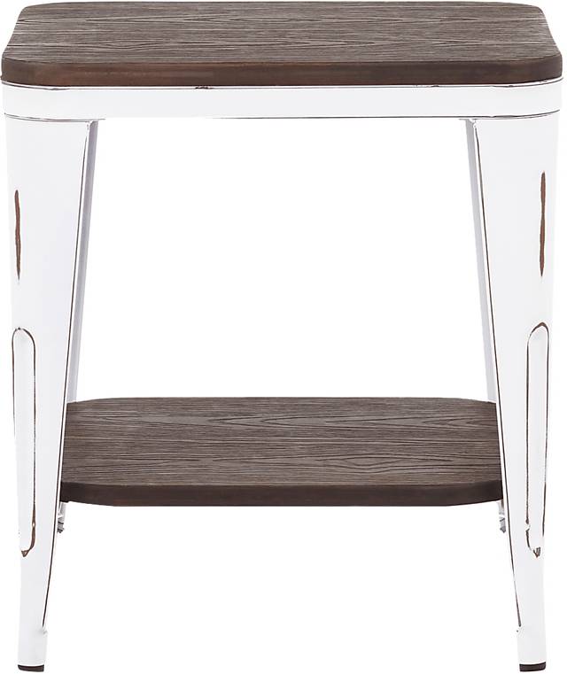 Aldersyde White End Table - Thumbnail - Image 3
