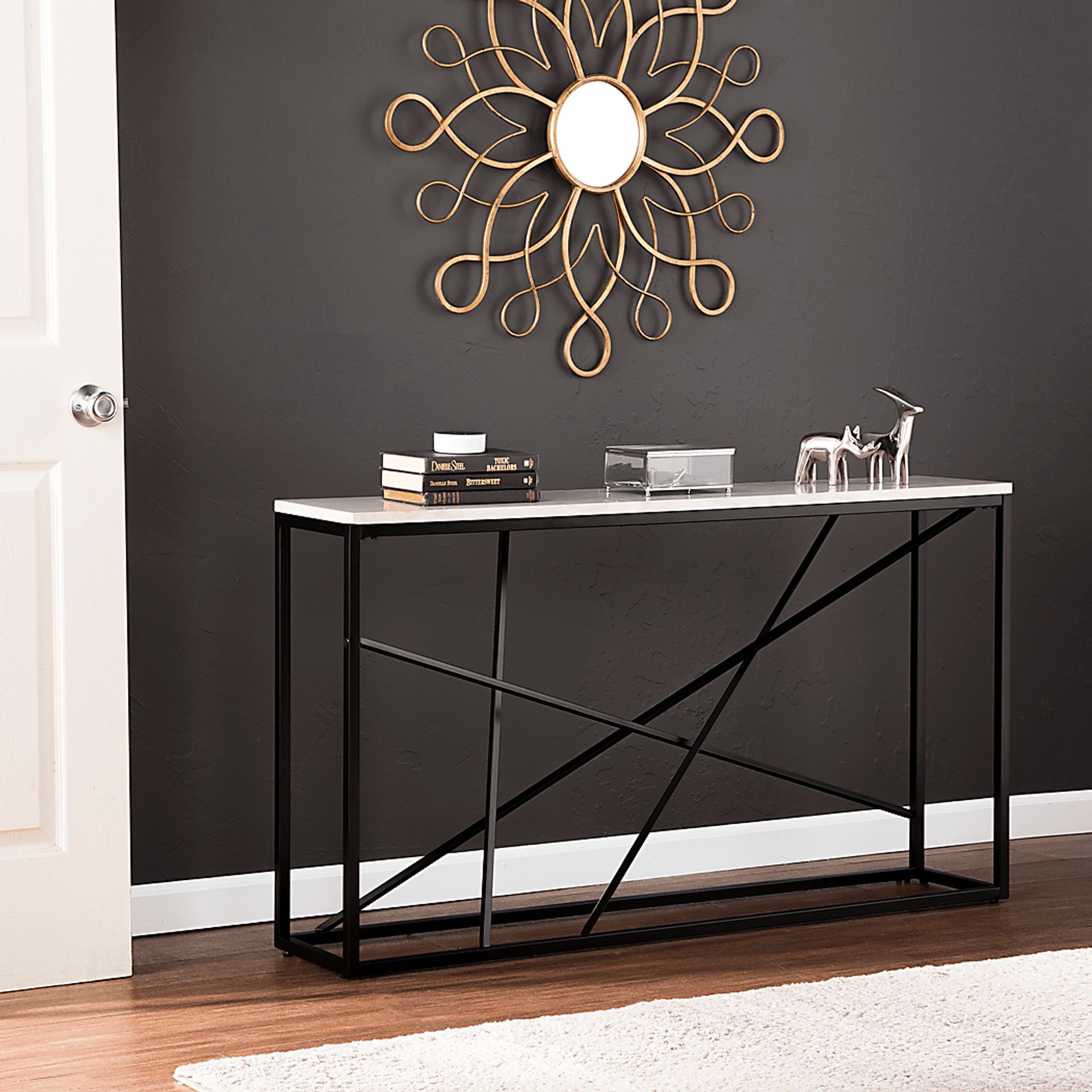 Alderton White Console Table - Image 2