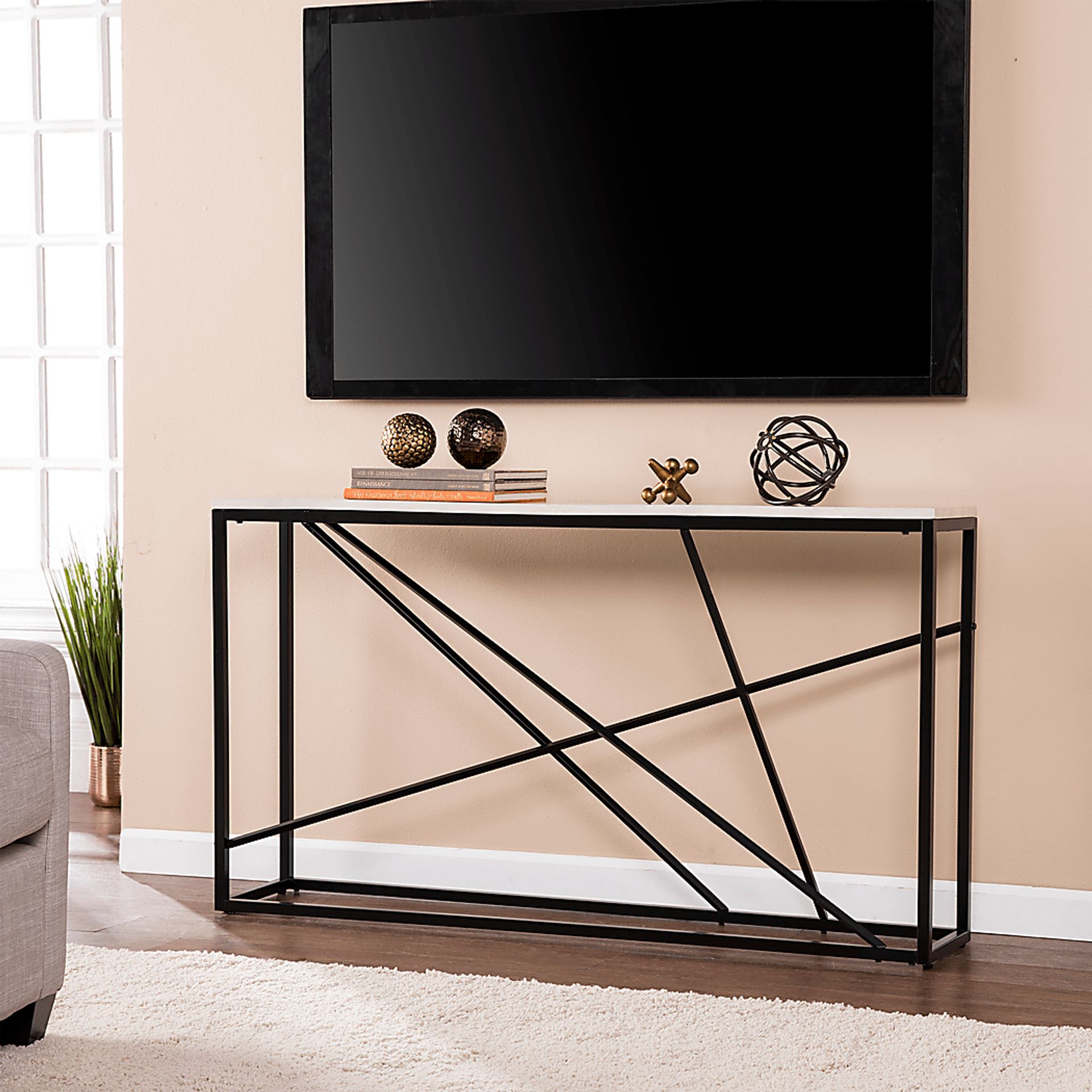 Alderton White Console Table - Image 3