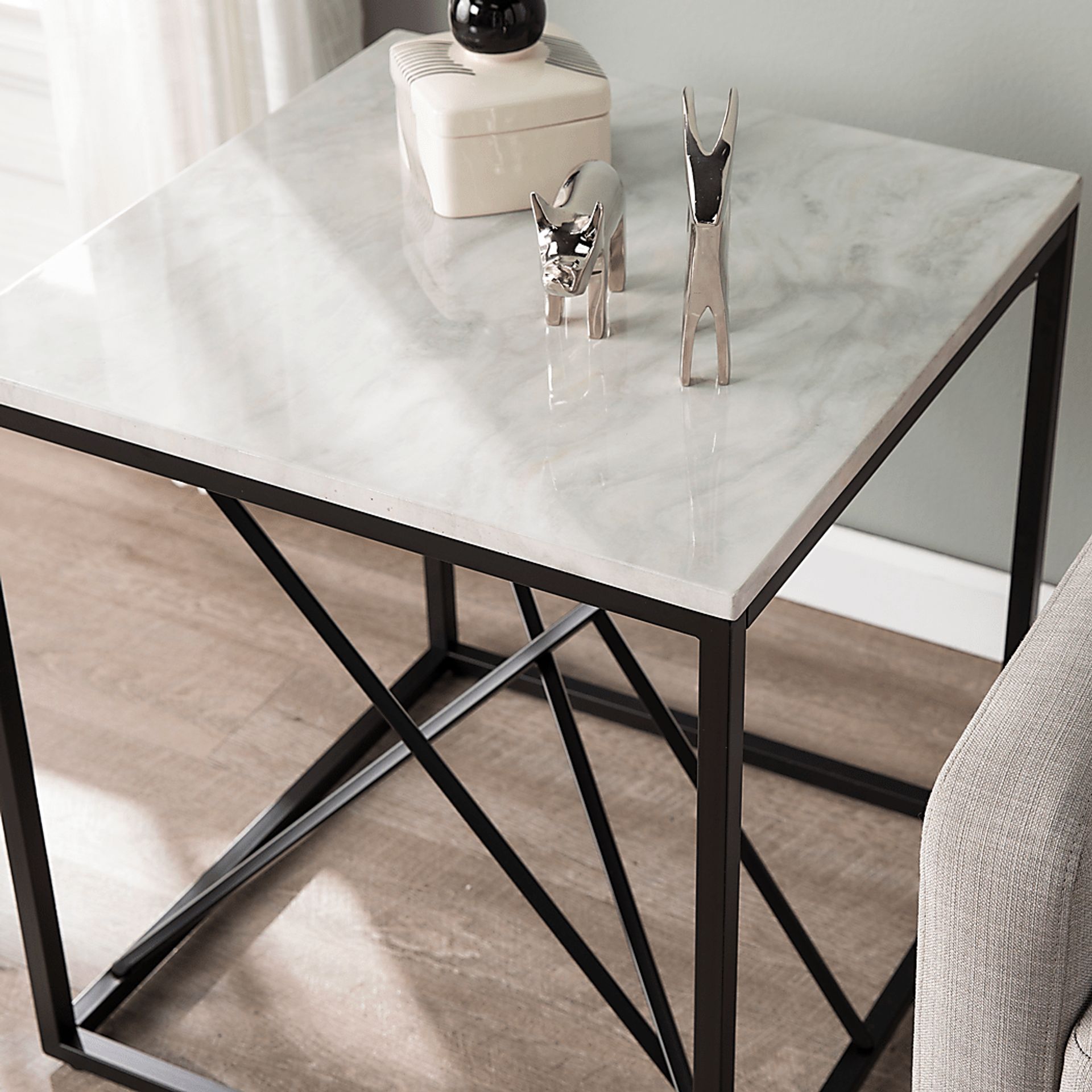 Alderton White End Table - Image 3