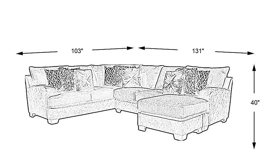 Aldie Lane Java 2 Pc Sectional Rooms To Go