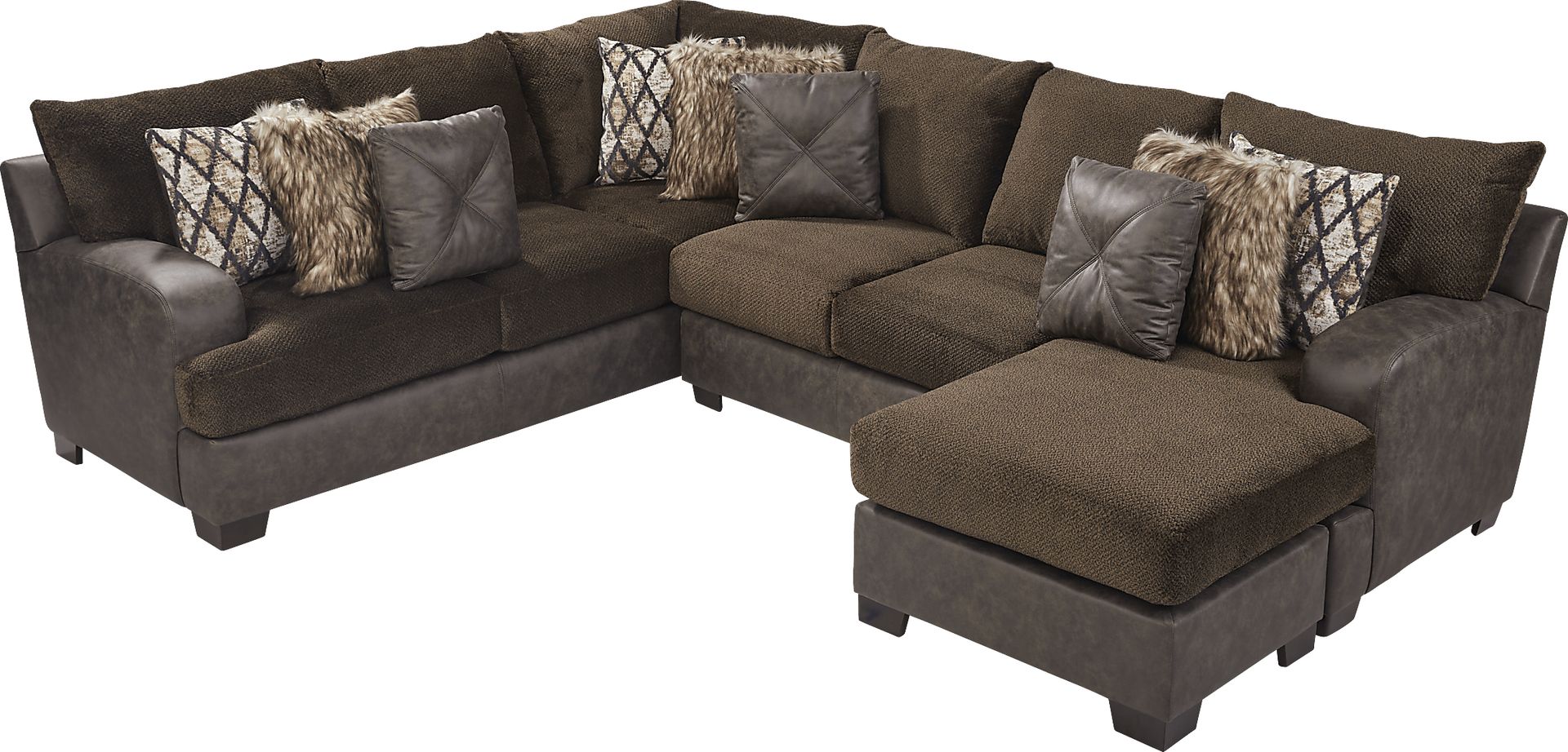 Aldie Lane Java 3 Pc Sleeper Sectional - Image 1