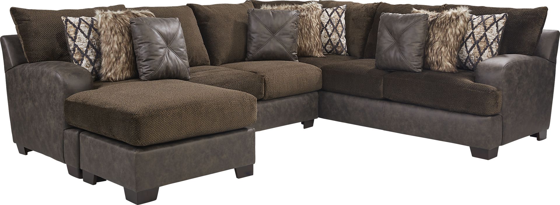 Aldie Lane Java 3 Pc Sleeper Sectional - Image 3