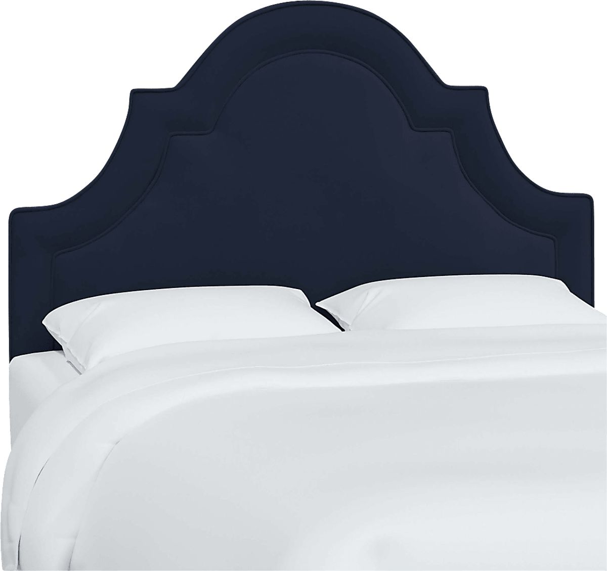 Aldimo Blue Linen,Polyester Fabric Queen Headboard | Rooms to Go